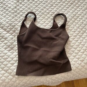 Beautiful!!!! Medium tank top, brown, barely worn. Aritzia!